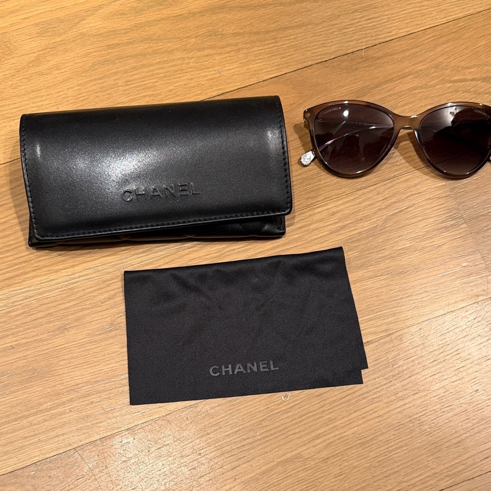 Chanel brown sunglasses